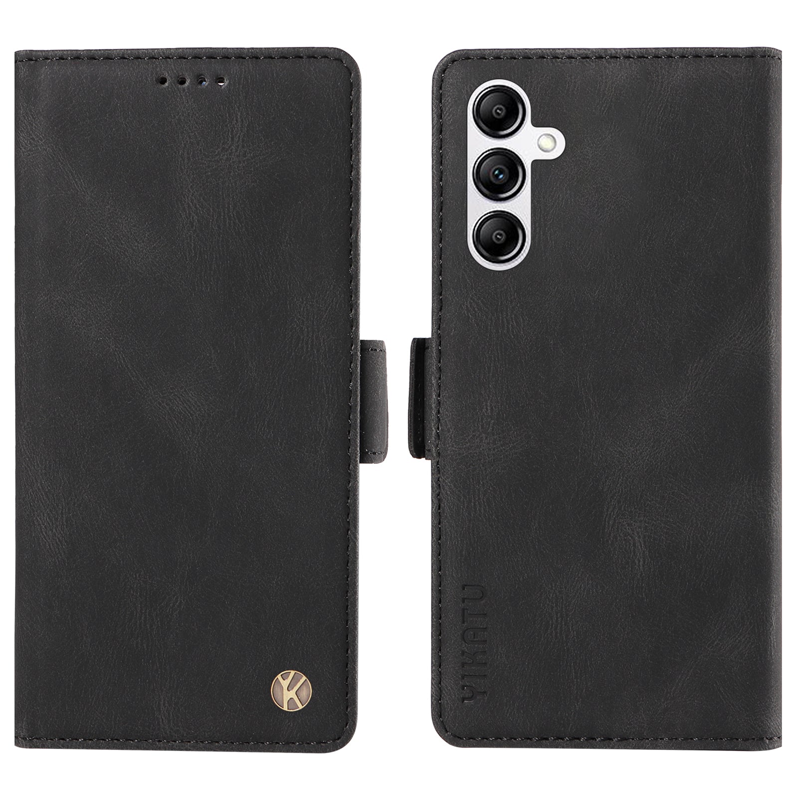 YIKATU YK-005 til Samsung Galaxy A14 5G mobiltelefoncover PU læder pungholder med skin-touch telefoncover YIKATU YK-005 til Samsung Galaxy A14 5G mobiltelefoncover PU læder pungholder med skin-touch telefoncover